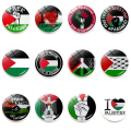 12PCS Palestine Flag Key Chain Key Ring for Women Men Jewelry Gift. 