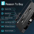Car Cassette Audio Aux Adapter, Wireless Bluetooth 5.0 Cassette Receiver, Cassette to Aux Adapter Tape Player, for Listening to Mobile Music and Car Voice, Hands-Free Calling (Black) B A70 CASSETTE. 