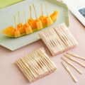 Mini Food Picks, Bamboo Fruit Picks, Mini Cocktail Forks, Party Forks, Buffet Mini Forks, Two Prongs Cocktail Picks for Appetizer, Cocktail, Pastry, and Dessert. 