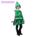 Children Christmas Tree Performance Costumes Festive Christmas Tree Costume Set for Girls Easy to Clean Xmas Hat Dress for Performance Cosplay Perfect Holiday Gift Christmas Costumes for Kids. 