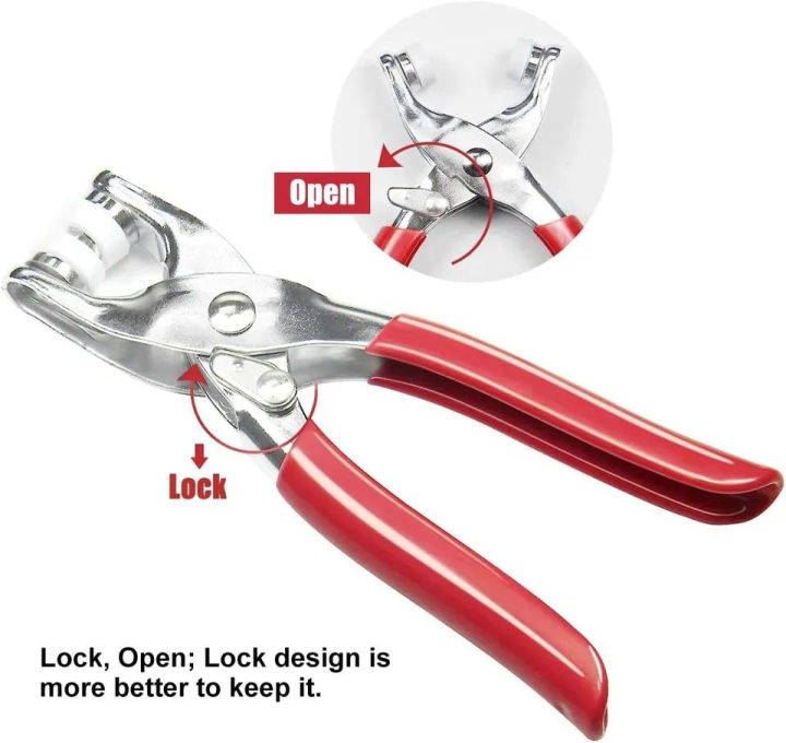 Metal Snap Buttons Plier, Metal Snap Button Plier Set with  Snaps, Metal Snaps for Sewing, DIY Metal Snap Button Kit with Plier Tool,, 9.5mm Ring Buttons, Easy-Use Hand Press Machine for Crafts & Clothing