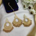 new collection Golden Tikka and Earrings Set For Women. 