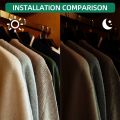 Auto Switch LED Under Wardrobe Lights Universal for Closet Cupboard Door Sensor Night Lamp Cabinet Hinge Night Light Inner Hinge Lamp. 