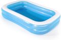 BESTWAY 54006 Family Rectangular Inflatable Pool, 8'7" x 69" x 20", Blue/White. 