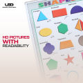 Shapes Names Wall Poster | Wall Chart for Preschool Kids to Learn shapes Name | HD Colors Presentation on 200 Grams Laminated Card 20*30 inches. 