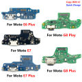 For Motorola Moto G10 G20 G30 G50 G60 G100 E6 E7 Plus G8 Play G9 Plus Power USB Charging Connector Port Board Flex Replacement. 
