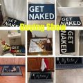 Funny Doormat Off with Your Shoes Designed Indoor Welcome Floor Decor Carpet Non-slip Easy Clean Area Rug Wrinkle-Resistant Mat. 