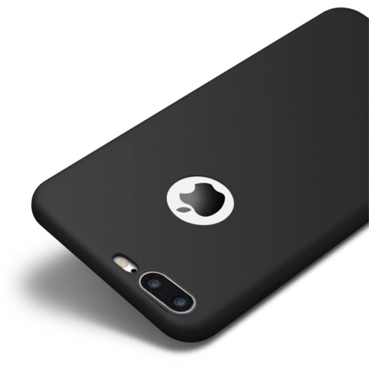 Iphone%207%20Plus%20Matte%20Black%20Soft%20Silicon%20Back%20Cover%20Case%20-%20Image%202