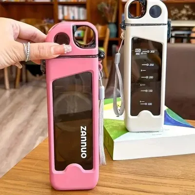 350ml Water Bottle with Straw