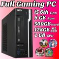Acer Gaming  Pc [ Core i5 6th Gen , 8 GB Ram DDR4 , 500 GB HHD , 128 GB M2 SSD , 1 GB GPU Gaming ]. 