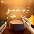 Base Handwriting Night Light Battery Powered Blank Acrylic Led Writing Board with Mark Pen in pakistan. 