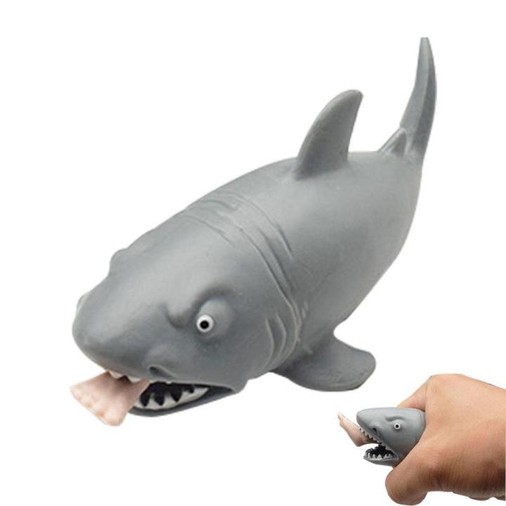 Toddler Shower Toys Shark Novelty Leg-Eating Shark Toy Anti-Pressure Sensory Toys Party Supplies Funny Spoof Trick Gift For Kids