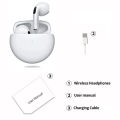 Original Air Pro 6 TWS Wireless Bluetooth Headset 5.3 Headphone Mini Earphone with Mic Charging Box for Xiaomi iPhone Earbuds. 