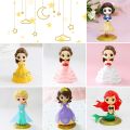 PinShang YNC Disney Princess Figure Cute Figures Collectibles Snow White,Bella,Elsa,Sophia,Ariel Figure Cake Toy Topper Gift. 