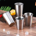 Stainless Steel Metal Cup Beer Cups White Glass Coffee Tumbler Travel Camping Mugs Drinking Coffee Tea Mug Set Outdoor. 