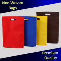 Pack of 100  Non Woven D Cut Style Shopping’s Bags in | 16x20 Size | 60 Gram Thickness. Premium Quality.. 