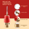 Pressure relief valve 1/4 Zoll PT air compression valve red + gold. 