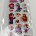 4 Sheets Girls 3D Disney Girls Raised Relief stickers Scrapbooking. 