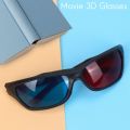 5x Red and Blue Anaglyph Dimensional 3D Glasses For TV Movie Game. 