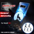 Popular Anti-skid TPU+Toughen Glass ph one Case Cover For Samsung Note8/Note9 S8 S9 Plus. 