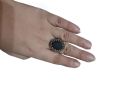 Best Quality Turkısh Men Sterling Black Stone Silver Ring For Men. 