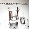 Qahwa Glass / Mini Shot Glass (Transparent Square Shape). 