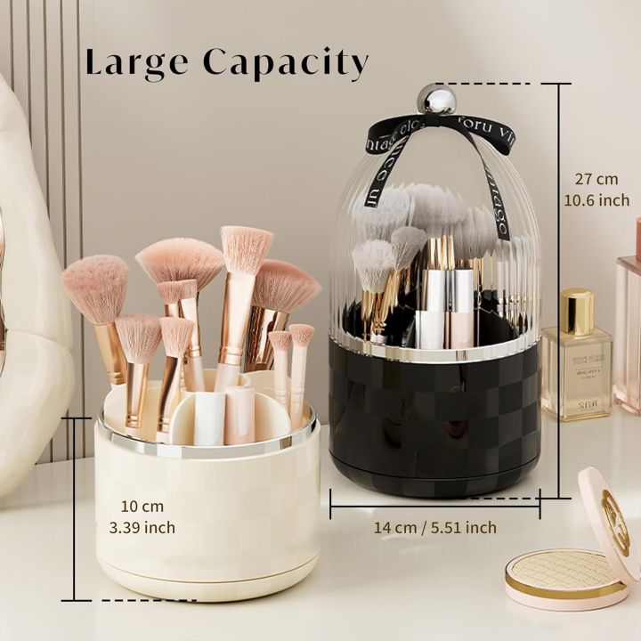 AJM%20%20%20Luxury%20360%20Degree%20Rotating%20Makeup%20Brush%20Holders,%20with%20lid%20clear%20makeup%20brush%20organizer%20holder%20caddy,Rotating%20Dustproof%20Make%20Up%20Brushes%20Container%20with%20Clear%20Acrylic%20Cover,for%20Lipsticks,%20Bathroom%20Vanity,%20Dresser%20-%20Image%207