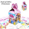 Disney Princess Theme Goody Bags Pack of 10 Pcs Kids Birthday Party Celebration Candy Box. 