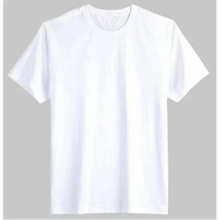white%20plain%20basic%20round%20neck%20half%20sleeves%20T%20shirts%20for%20men's,%20women's%20&%20girls%20cotton%20fabric%20for%20summer%20wear%20-%20Image%202