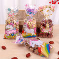 50/100pcs Unicorn Candy Bags Gift Packing Bags Birthday Party Decor Gift Bag For Kitchen Storage. 