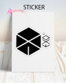 Exo logo Sticker  a4 size. 