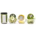 3 in 1 Multifunctional Spiral Slicer Spiralizer Collects in Cup Compact Twist Handheld Spiralizer Vegetable Slicer with Three Blades Spiral Cutter. 