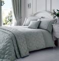 DOCKYARD Royal Damask Silver Grey Quilt Cover Set  3 Pcs Bed Set  Jacquard Fancy Duvet Cover. 