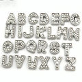 Silver Stainless Steel Alphabet Necklace/Locket/Pendants for Girls, boys, men & Women with Chain - A to Z Your Name Alphabets. 