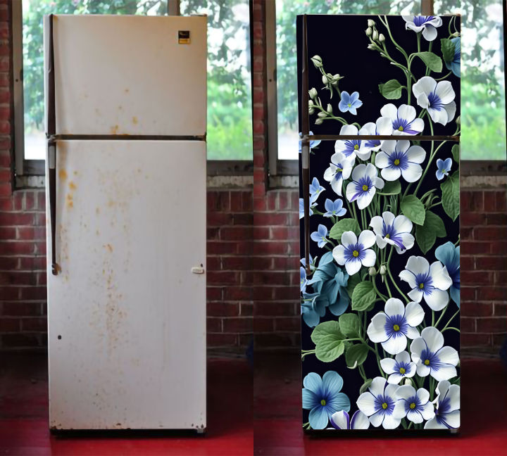 Fridge%20Stickers,%20Self-Adhesive%20PVC%20Oil-Proof%20Waterproof%20Protector%20Sheet%20for%20Refrigerator%20Door%20-%20Image%204