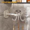 Kitchen Utensil Hook 360 Rotatable Jellyfish Hanger with 6 Hooks Multi-functional Kitchen Utensil Storage Hook Holder Organizer for Home less Than Space-saving Utensil Organizer. 
