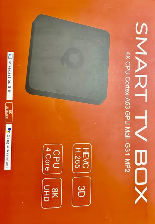 Smart Tv Box Android tv box RAM 8GB ROM 128GB VOICE REMOTE WIFI 2G + 5G ...
