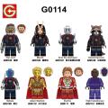New ingle ale Guardian of the Galaxy Figure Building Block tar Lord Manti Rocket Raccoon Nebula Adam tarfox Minifigure Children Toy G0114. 