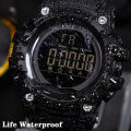 YIKAZE 50MM Big Dial Sports Watches Military Countdown Stopwatch Sport Watch LED Digital Men's Watch Waterproof Electronic Clock. 