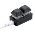 USB Keypad Mini-2 key Mechanical Keyboard Custom Shortcut Key For Audio Game Copy Paste keys For Office Shortcut. 