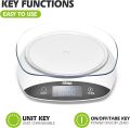 DSP Electric Kitchen Scale, 11lbs/2kg ​​High Precision Digital Food Pan Scale with LCD Display for Food Ounces and Grams Kitchen Scale Weight Capacity, Electric Kitchen Scales, Kitchen Scale Digital, Kitchen Scale Weight Machine Note random color will be. 