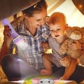 【HOT】 1.2’’ Children’S Flashlight Torch Projection Slide Set Of 10Pieces Hand Shadow Fine Motor Skill Toy For Kids Concentrate. 