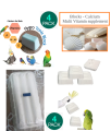 Pack of 4 Pcs  Natural Mineral Block for Birds, Bird Food and Supplements, Calcium Block with Mineral, for all birds and Parrots, grey,macaw, Budgies ,Cocktail, Love Birds. 