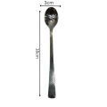 Long Handle Teaspoon 18cm Doted Tea Spoon 6pcs pack 14 Guage Stainless Steel Spoon Coffee Stirring Spoons Kitchen Cutlery  Tableware.. 