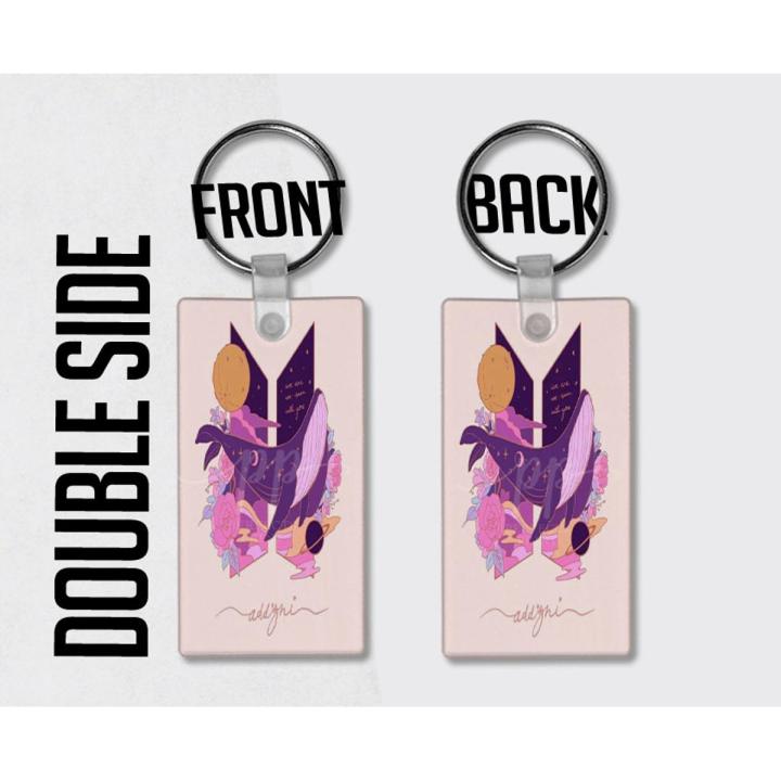 BTS Logo Keychain BTS Logo Design Keychain