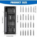 24 in 1 Magnetic Precision Screwdriver Set | Multi-Function Repair Tool Kit for Mobile, Laptop, Watch, Glasses & Electronics | Professional Precision Kit for Repairing | 25 in 1 Screwdriver Kit. 