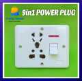 UNIVERSAL 3 Pin Power Plug Socket Wall Socket Plate - 500 Volts / 40 Amp High Quality Specially for AC, Water Pump. 