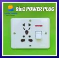UNIVERSAL 3 Pin Power Plug Socket Wall Socket Plate - 500 Volts / 40 Amp High Quality Specially for AC, Water Pump. 
