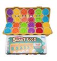 Kids Matching Eggs Shapes and Colors set of 12 Designs and Numbers Educational Color Geometric Shapes & Number Recognition Skills Learning. 