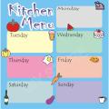 Kitchen Menu Plan Chart Vinyl Sticker With Board Pen Kitchen Home Decor. 